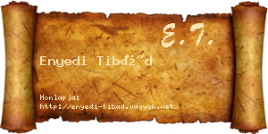 Enyedi Tibád névjegykártya